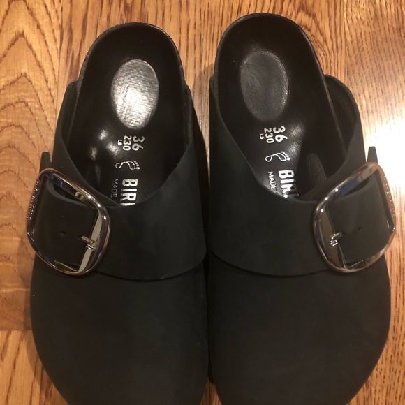 birkenstock basel big buckle clog